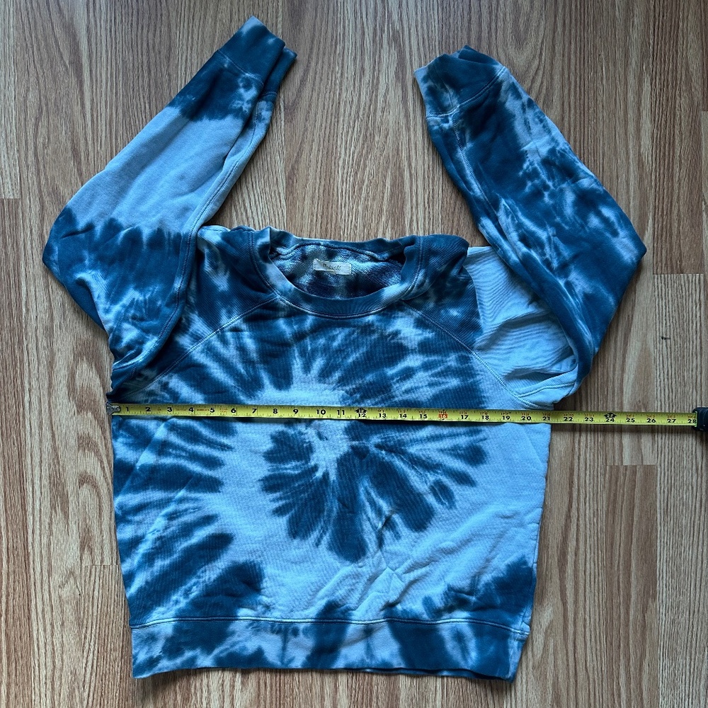 Madewell Tie-Dye (Re)sourced Cotton Crop Sweatshirt L - Rare